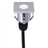 LAMPARA LED EMPOTRABLE EXTERIOR CALUX 1W ALUMINIO CUADRADO 3000K