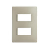 PLACA 2 MODULOS S/CHASIS SIMON S26 ORO BLANCO