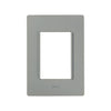 PLACA 3 MODULOS S/CHASIS SIMON S26 GRIS PLOMO