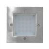LAMPARA LED EMPOTRABLE EXTERIOR CALUX 1.6W ACERO INOXIDABLE CUADRADO 3000K