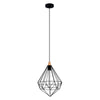 LAMPARA COLGANTE INTERIOR 2G TALITHA NEGRO E27 INCLUYE FOCO VINTAGE