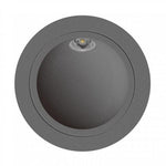 LAMPARA LED EMPOTRABLE EXTERIOR CALUX 3W GRAFITO REDONDO 3000K