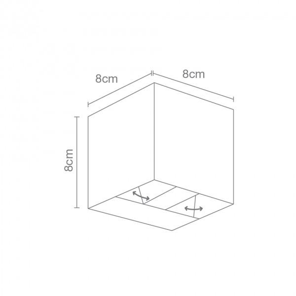 LAMPARA LED MURO EXTERIOR CALUX 7W BLANCO 3000K – El Trifoco