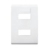 PLACA 2 MODULOS C/CHASIS BTICINO MODUS RESTYLE BLANCO