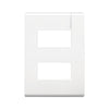 PLACA 2 MODULOS C/CHASIS BTICINO MODUS PRO BLANCO