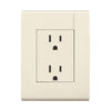 CONTACTO DUPLEX 2P + TIERRA C/CHASIS Y PLACA BTICINO MODUS RESTYLE  MARFIL