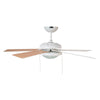 VENTILADOR 52" LED MASTERFAN ESPARTA 5 ASPAS REVERSIBLE MAPLE/CHOCOLATE ACABADO SATINADO