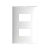 PLACA 2 MODULOS C/CHASIS BTICINO FORZA BLANCO