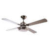 VENTILADOR 52" LED MASTERFAN LUXOR 4 ASPAS REVERSIBLE SATINADO/CHOCOLATE ACABADO SATINADO INCLUYE CONTROL WIFI
