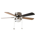 VENTILADOR 42" LED MASTERFAN METRO 5 ASPAS REVERSIBLES CHOCOLATE /MAPLE ACABADO SATINADO