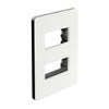 PLACA 2 MODULOS C/CHASIS NEGRO ESTEVEZ UNNO BLANCO