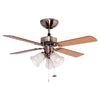 VENTILADOR 42" MASTERFAN OPORTO 4 ASPAS REVERSIBLES CHOCOLATE/MAPLE ACABADO SATINADO