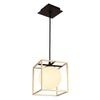 LAMPARA COLGANTE INTERIOR TECNOLITE HOME CADIZ NEGRO + ORO E12