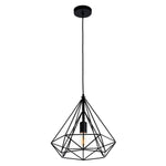 LAMPARA COLGANTE INTERIOR TECNOLITE HOME VOLIER NEGRO E27 CHICA