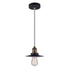LAMPARA COLGANTE INTERIOR TECNOLITE HOME EPOCA NEGRO + ORO ANTIQUE E27