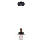 LAMPARA COLGANTE INTERIOR TECNOLITE HOME EPOCA NEGRO + ORO ANTIQUE E27